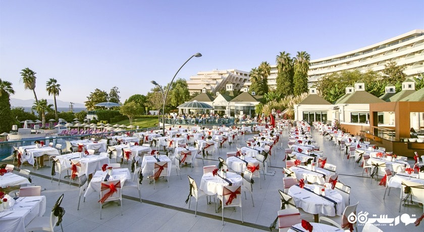 نمای رستوران فضای باز هتل